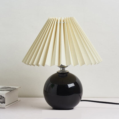 Keramik Tischlampe im Vintage Stil