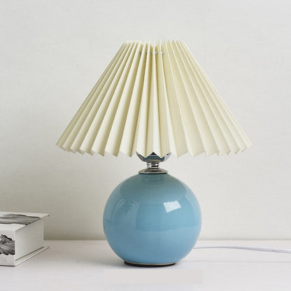 Keramik Tischlampe im Vintage Stil