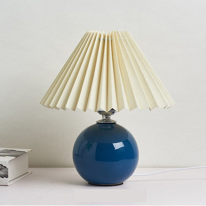 Keramik Tischlampe im Vintage Stil