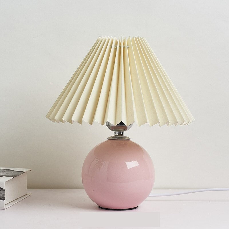 Keramik Tischlampe im Vintage Stil