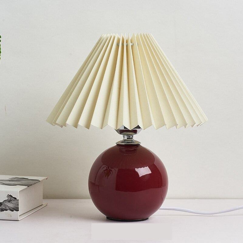 Keramik Tischlampe im Vintage Stil