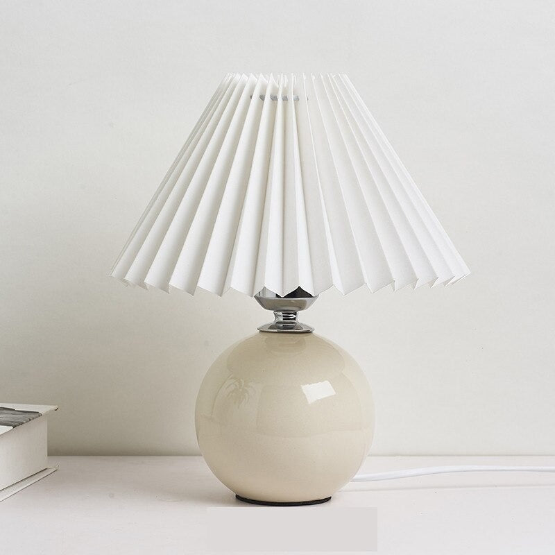 Keramik Tischlampe im Vintage Stil