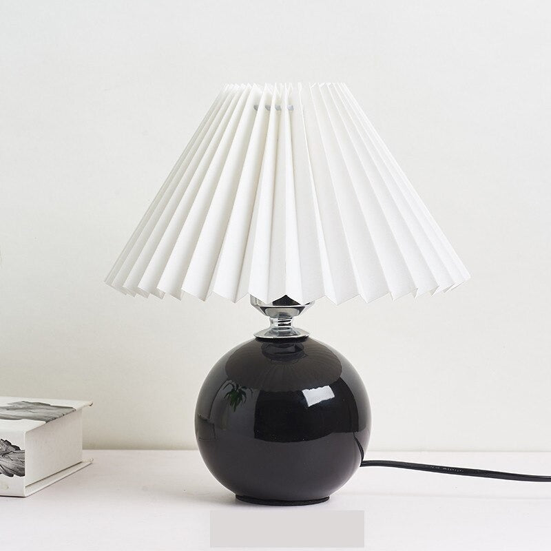 Keramik Tischlampe im Vintage Stil