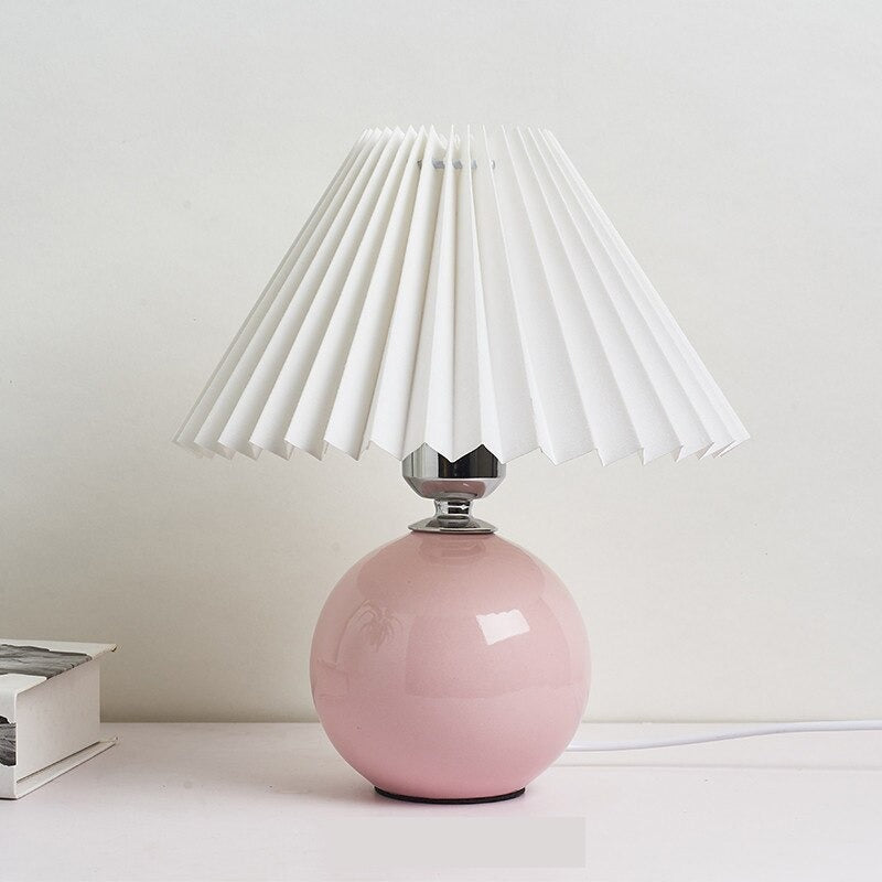 Keramik Tischlampe im Vintage Stil