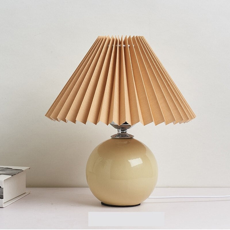 Keramik Tischlampe im Vintage Stil