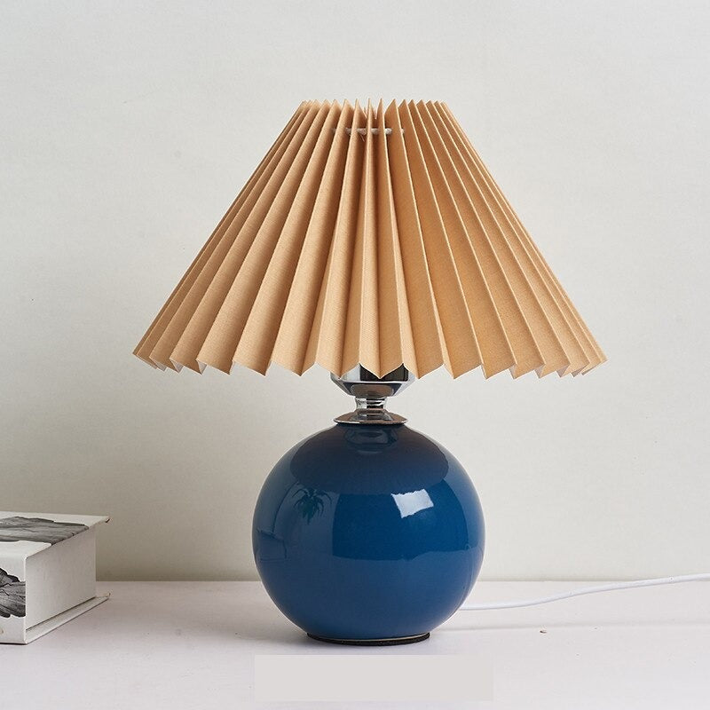 Keramik Tischlampe im Vintage Stil