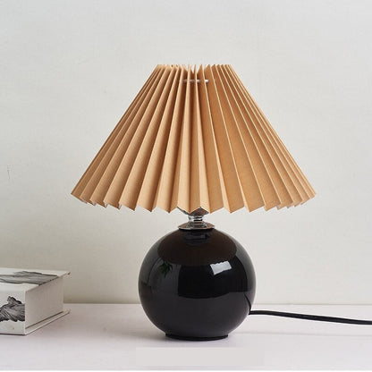 Keramik Tischlampe im Vintage Stil