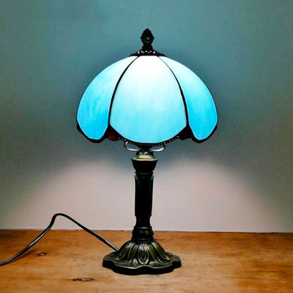 Garduru Tiffany Vintage Nachttischlampe Mosaikdesign