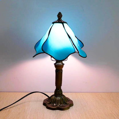 Garduru Tiffany Vintage Nachttischlampe Mosaikdesign