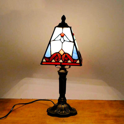 Vintage Tiffany Tischlampe Rot