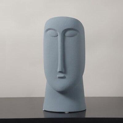 Garduru Abstrakte Gesichtsvase | Skulpturales Design | Handgefertigte Deko-Vase | Modernes Wohnaccessoire