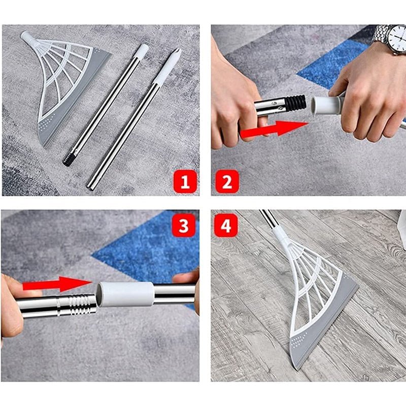 Royallure Ultimate 3-in-1 Reinigungsbesen: Fegen, Wischen & Teppichreiniger mit teleskopierbarem Griff