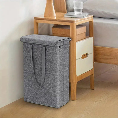 45L Slim Wäschekorb mit Deckel
