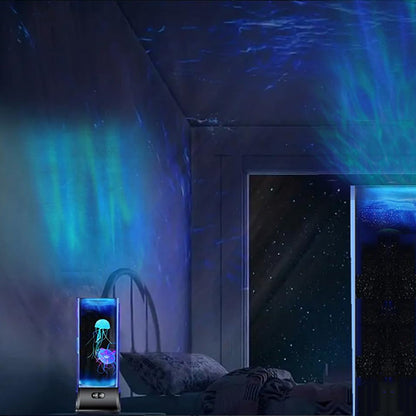 Garduru Quallen Tank Lava Nachtlicht Lampe