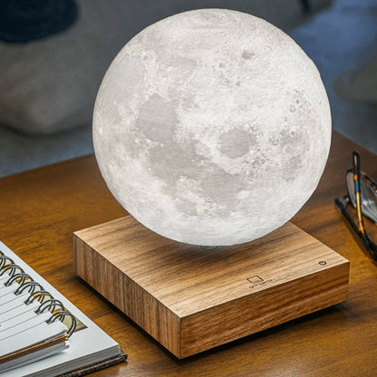 Schwebende Mondlampe – 3D-gedruckte kabellose Wohnkultur mit Magnettechnologie und 360-Grad-Drehung