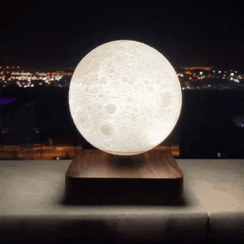 Schwebende Mondlampe – 3D-gedruckte kabellose Wohnkultur mit Magnettechnologie und 360-Grad-Drehung