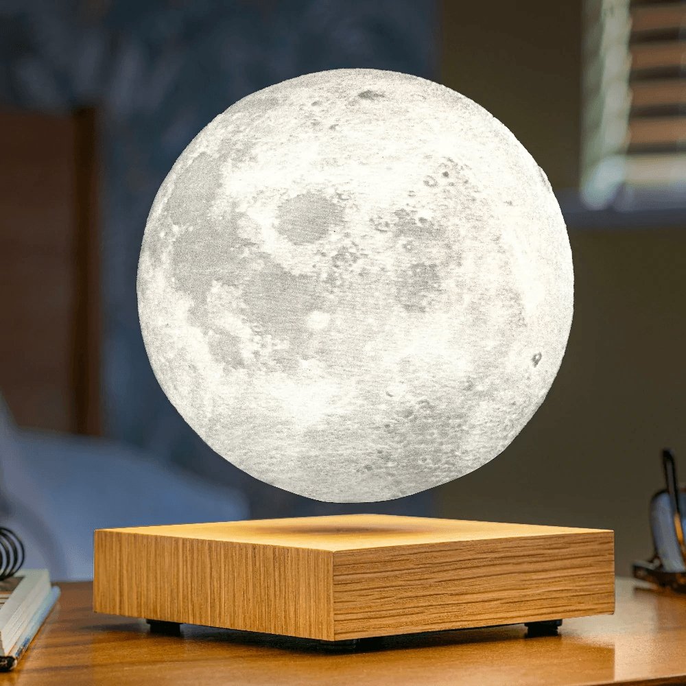 Schwebende Mondlampe – 3D-gedruckte kabellose Wohnkultur mit Magnettechnologie und 360-Grad-Drehung