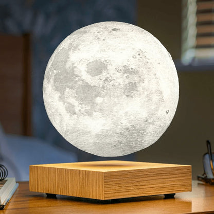 Schwebende Mondlampe – 3D-gedruckte kabellose Wohnkultur mit Magnettechnologie und 360-Grad-Drehung