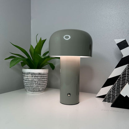 Royaleva Chic Modern Drahtlose Pilzlampe – 3 Helligkeitsstufen, kabellos & USB wiederaufladbar