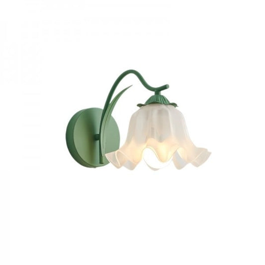 Wandlampe Gartenblumen Retro Französisch - Elegante Wandapplique aus Metall und Acryl