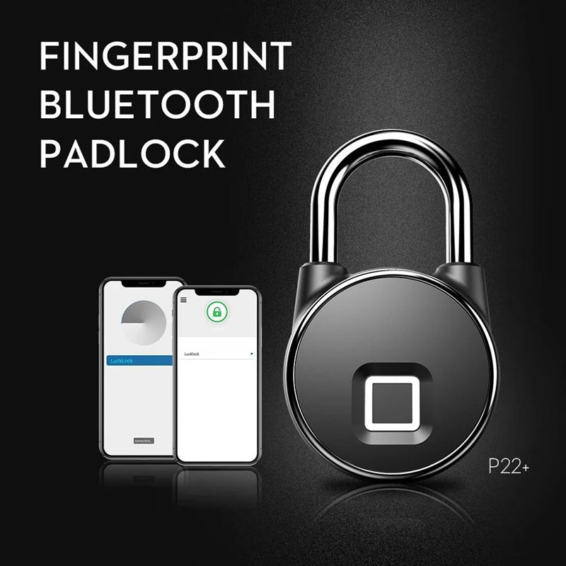 Smart Fingerprint Vorhängeschloss mit Bluetooth-Zugang