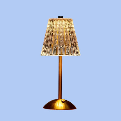 CrystalGlow – Drahtlose Tischlampe mit luxuriösem Kristall-Design