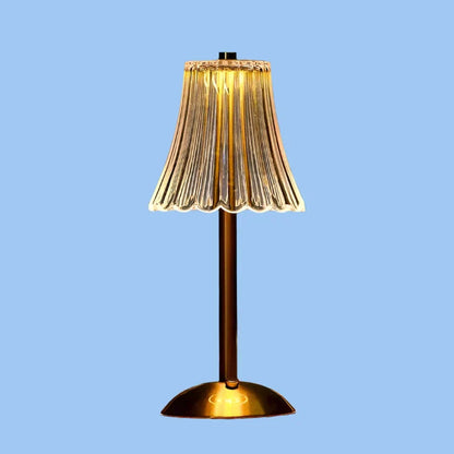 CrystalGlow – Drahtlose Tischlampe mit luxuriösem Kristall-Design