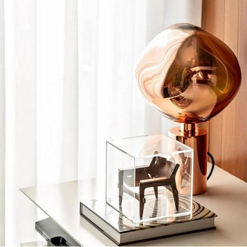 Moderne Melt Lampe mit E27 Fassung und Druckknopfschalter | MeltGlow