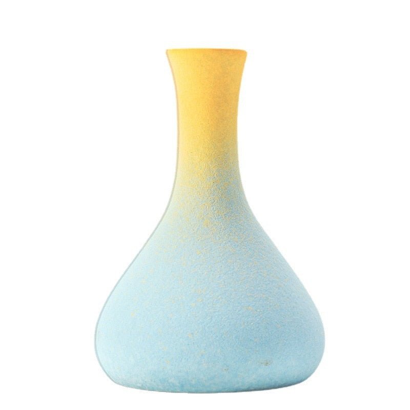 Dekorative Keramikvase in Macaron-Farbe