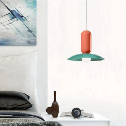 Suspension Macaron Frisbee Pau - Bunt und Modernes Design, E27 Beleuchtung, Ideal für Küche und Wohnzimmer