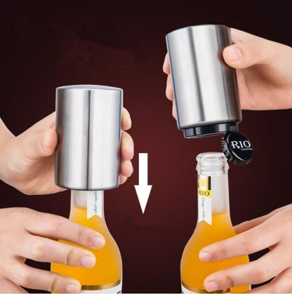 Royallure Magnetischer Einhand-Bierflaschenöffner - Schneller Deckelentferner & Cooles Gadget-Geschenk