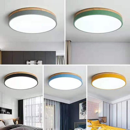 Deckenleuchte Modern Holz LED Aufbaustrahler