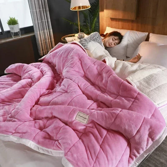 Garduru - Fleece-Decke Coral für den Herbst und Winter