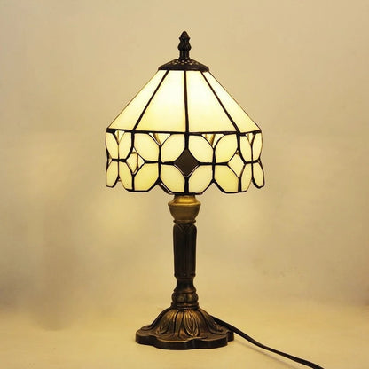 Garduru Barock LED Tischlampe E27 - Vintage Tiffany Glas