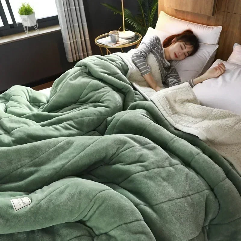 Garduru - Fleece-Decke Coral für den Herbst und Winter