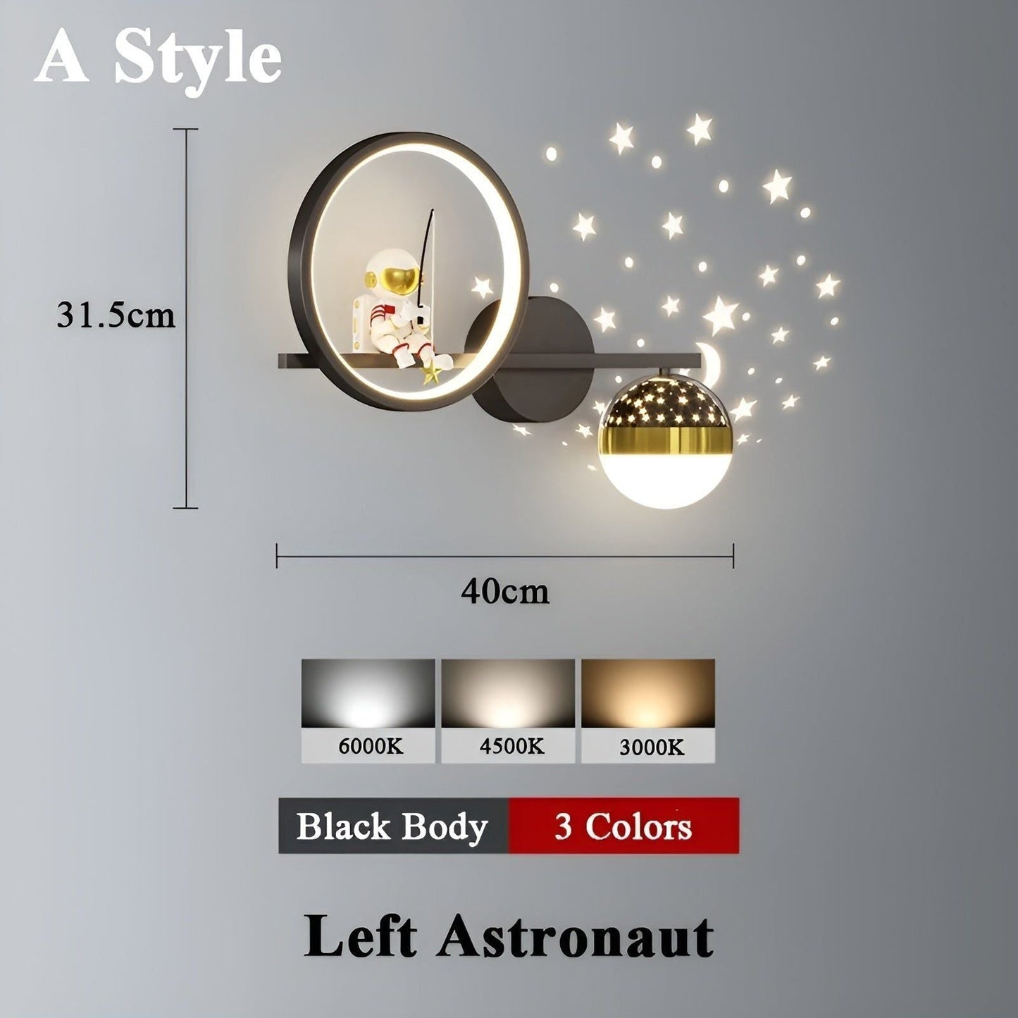 Garduru Lamp - Moderne Kinder Sternenhimmel-Projektor LED-Wandlampe