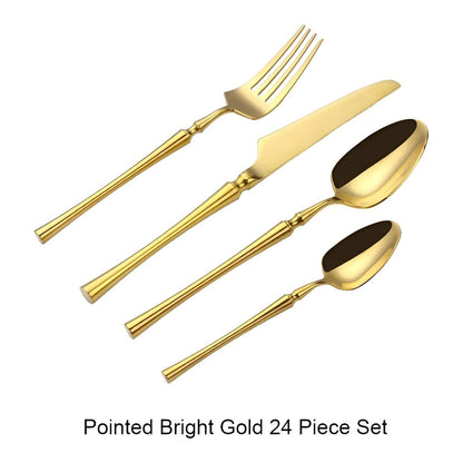 Garduru Besteckset - Edelstahl Spülmaschinenfestes Besteckset 5 set