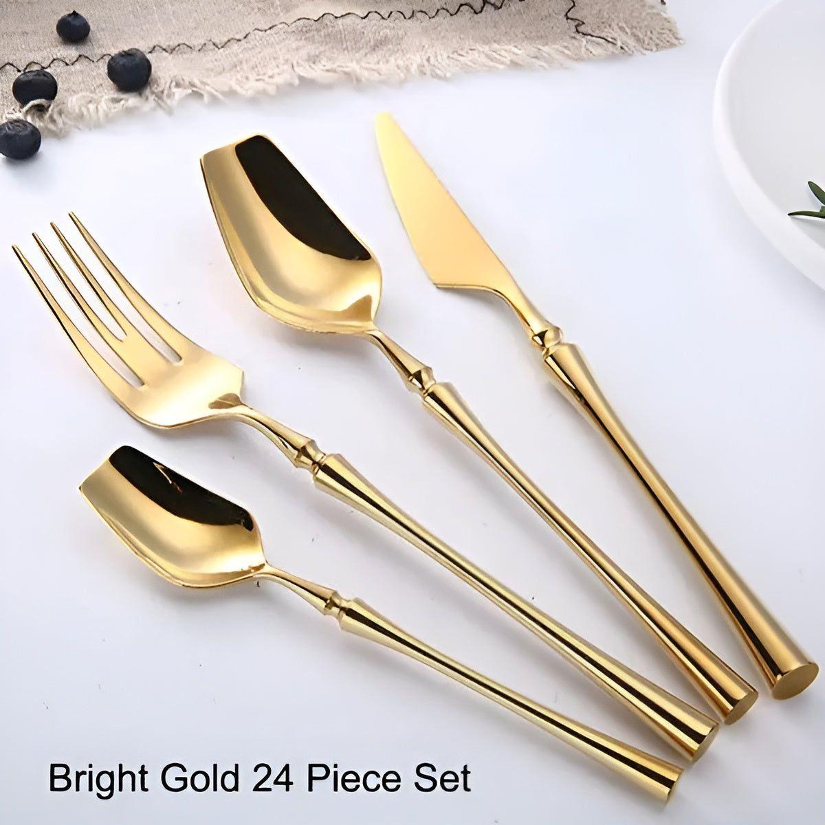 Garduru Besteckset - Edelstahl Spülmaschinenfestes Besteckset 5 set