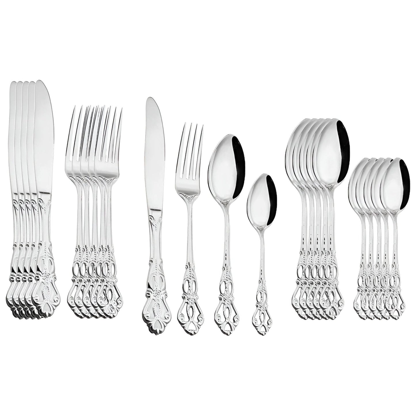 Garduru Cutlery Set - Edelstahl Spülmaschinenfeste Besteck Set
