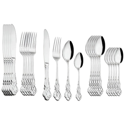 Garduru Cutlery Set - Edelstahl Spülmaschinenfeste Besteck Set