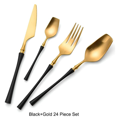 Garduru Besteckset - Edelstahl Spülmaschinenfestes Besteckset 5 set