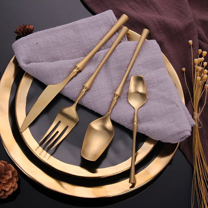 Garduru Besteckset - Edelstahl Spülmaschinenfestes Besteckset 5 set