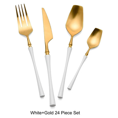 Garduru Besteckset - Edelstahl Spülmaschinenfestes Besteckset 5 set