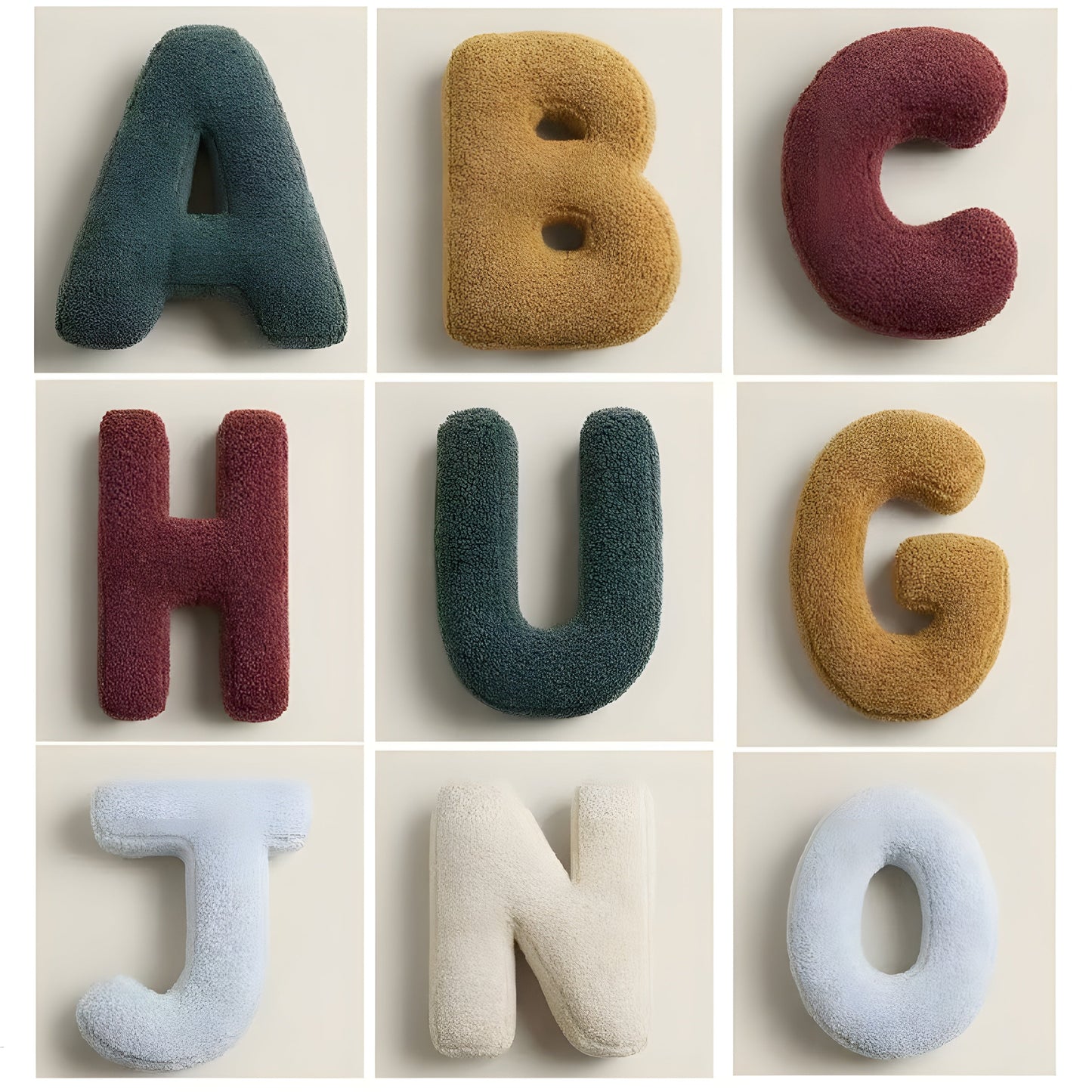 Garduru Kissen – Weiches Alphabet Sofa Wurfkissen