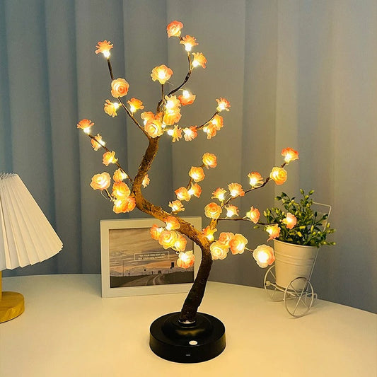 Garduru – Pink Bonsai LED Baumlampe für eine gemütliche Atmosphäre