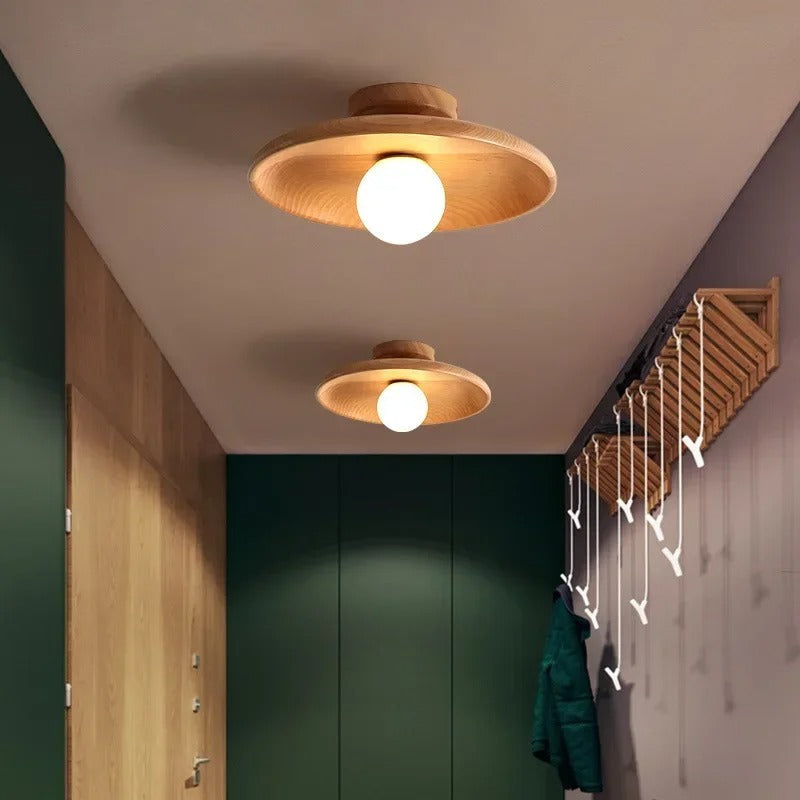 Holz-Deckenleuchte - Stylische Wohnbeleuchtung für jeden Raum