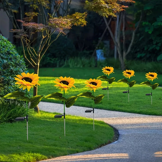 Kreative & Moderne Sonnenblumen-Gartenlampe | SolarSunflower