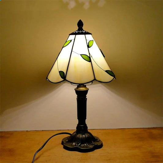 Garduru Barock LED Tischlampe E27 - Vintage Tiffany Glas