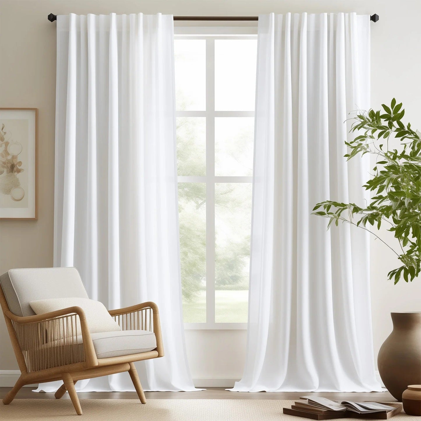 Garduru Curtain - Quetschfalten Leinenvorhang