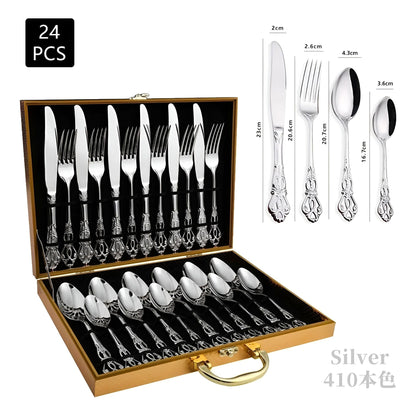 Garduru Cutlery Set - Edelstahl Spülmaschinenfeste Besteck Set